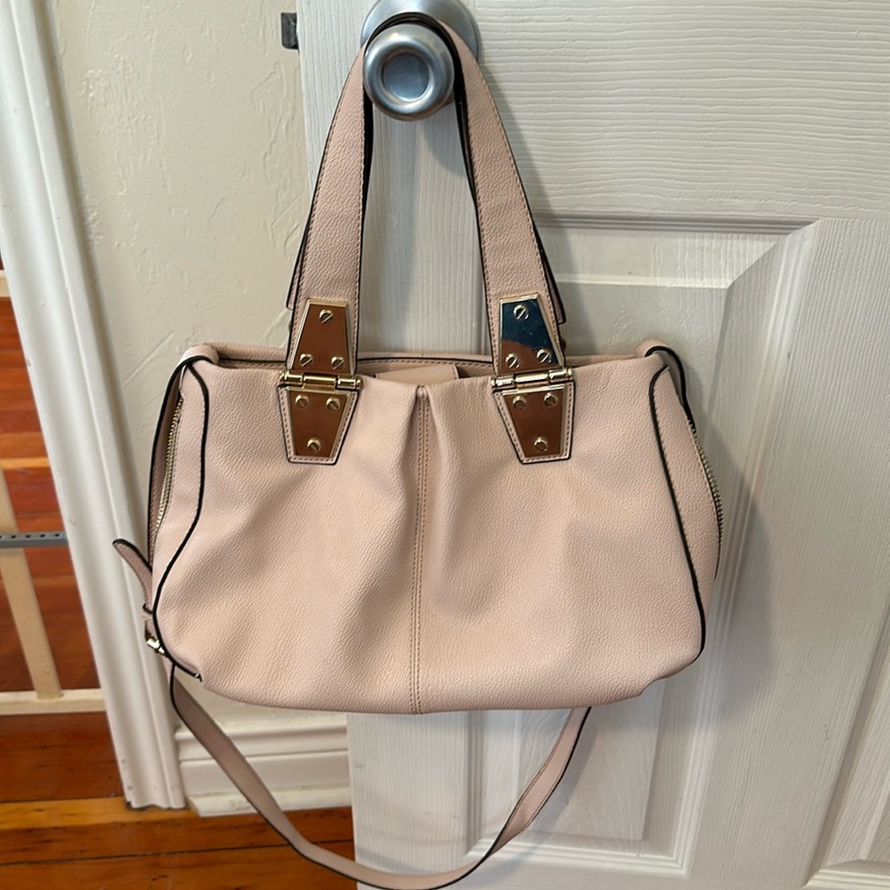 Pink womens shoulder bag